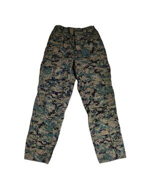 USMC Digital Woodland Camouflage Combat Pants Small Regular Permethrin Treated